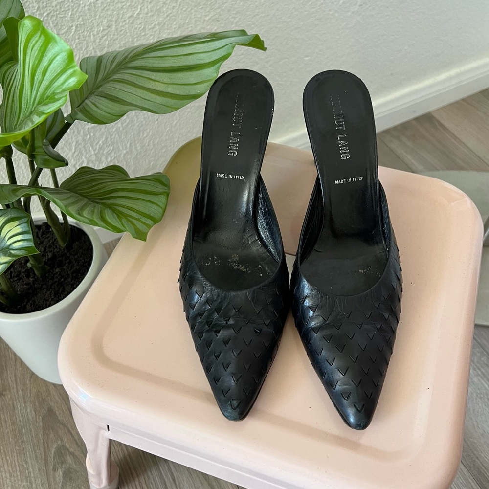 Helmut Lang Chic Kitten Heel Mule